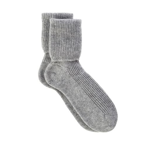 Women’s Grey Cashmere Bed Socks