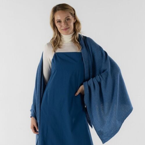 Nigella Blue Cashmere Wrap