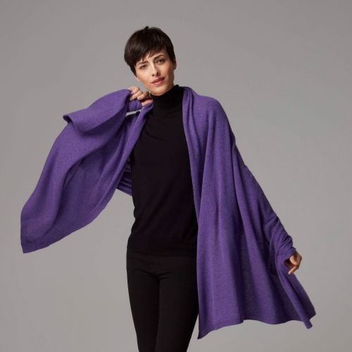 Mulberry Purple Cashmere Wrap