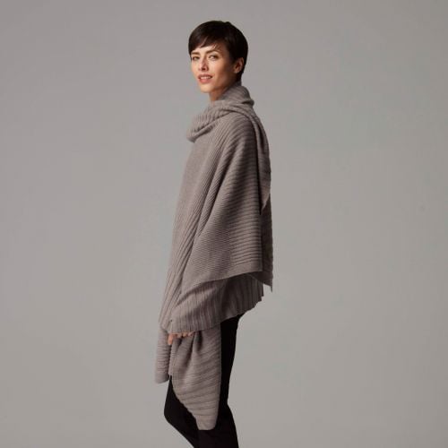 Cathedral Sophia brown Cashmere Blanket Wrap
