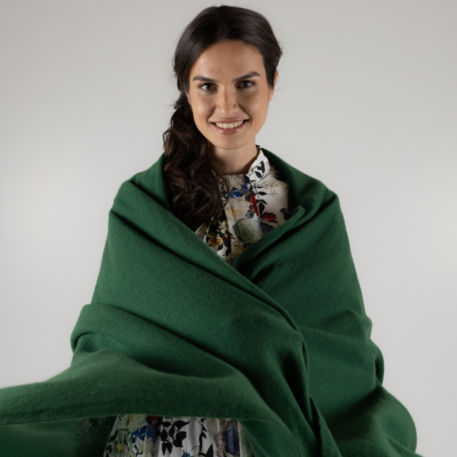 Vetiver Green Cashmere Wrap