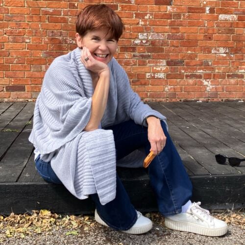 Cathedral Fog Grey Cashmere Blanket Wrap