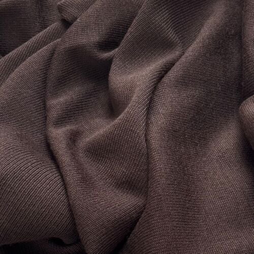 Teviot Chocolate Brown Merino Poncho