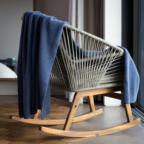 Cove Blue Cashmere Blanket Throw