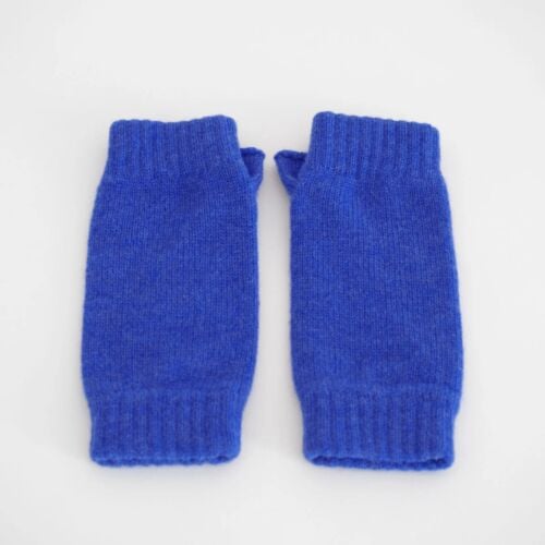 Braemar Persian Blue Cashmere Wrist Warmers