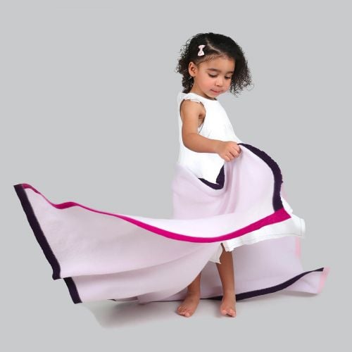 Childrens Fairy Dust Pink Cashmere wrap
