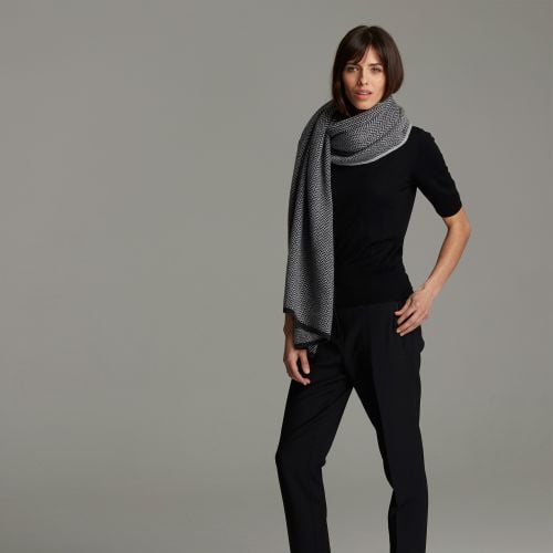 Peregrine Grey Cashmere Blanket Wrap 