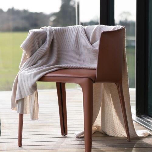 Highlander Beige Cashmere Blanket