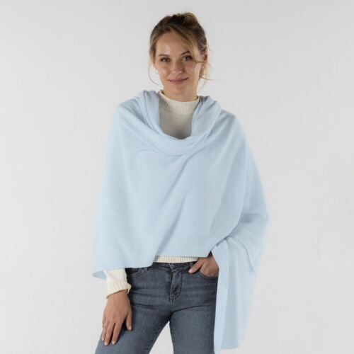 Ice Blue Cashmere Wrap