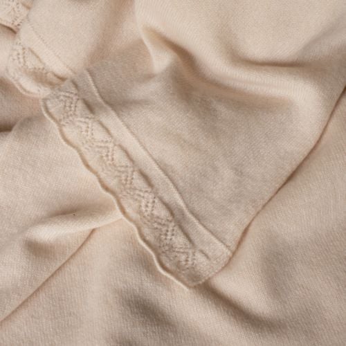 Laurent Cream Cashmere Wrap