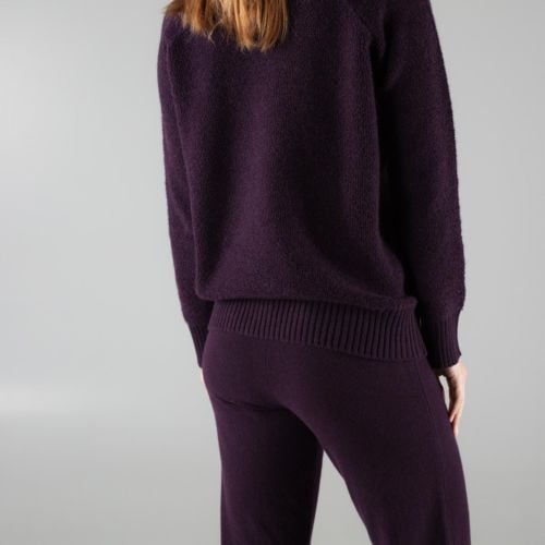 Durisdeer Plum Cashmere Lounge Pants