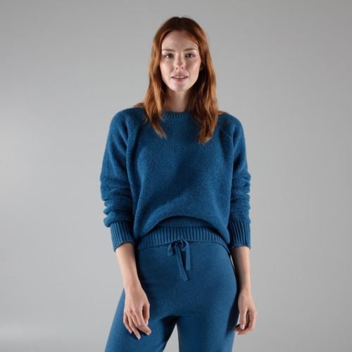 Stromness Blue Cashmere Lounge Top