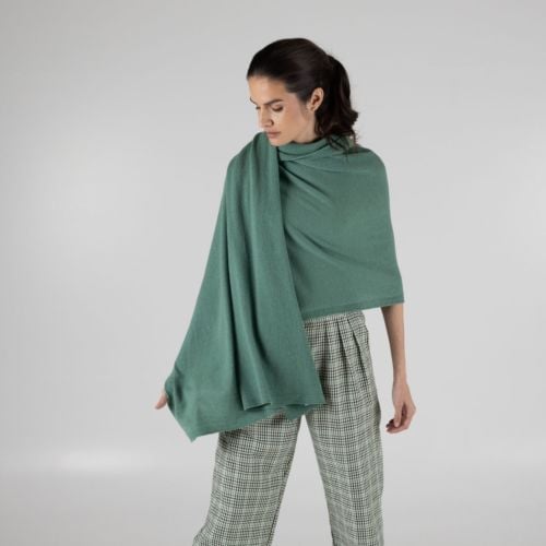 Lovage Green Cashmere Wrap