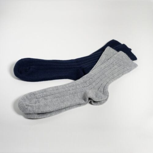 Toasty Men's Navy/Grey Cashmere Socks Set
