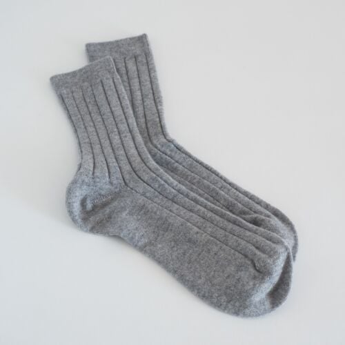 Men's Grey Cashmere Bed Socks