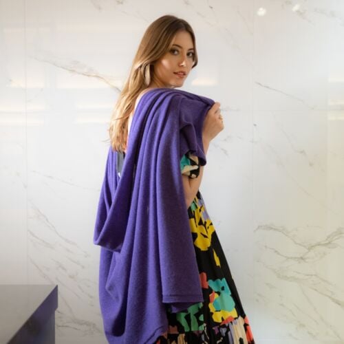 Mulberry Purple Cashmere Wrap