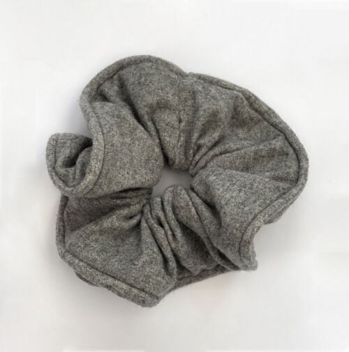 Grey Cashmere Scrunchie