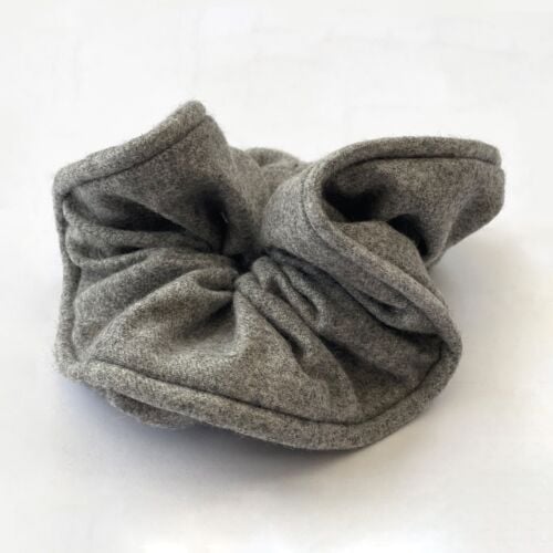 Grey Cashmere Scrunchie