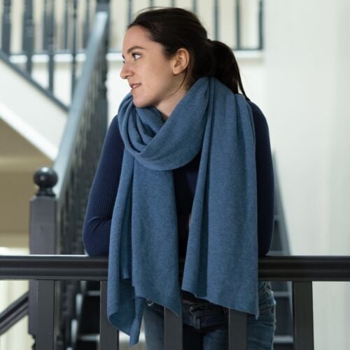 Nigella Blue Cashmere Wrap