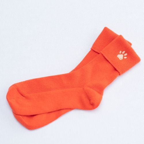 Women’s Orange Cashmere Bed Socks