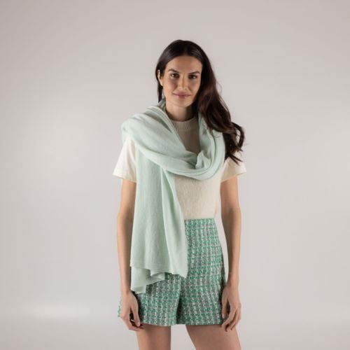 Peppermint Green Cashmere Wrap