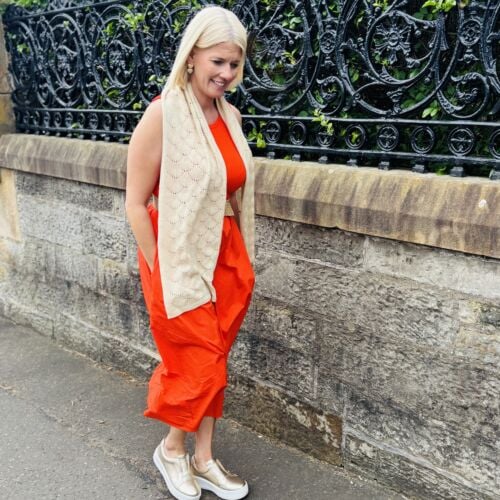 Lilliesleaf Oatmeal Silk & Cashmere Pointelle Scarf