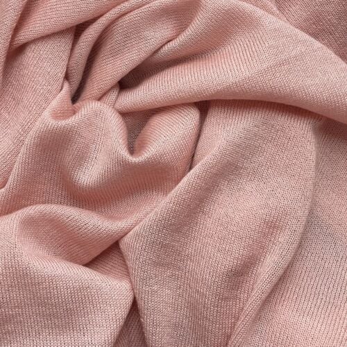 Borthwick Shell Pink Cashmere, Silk & Merino Poncho