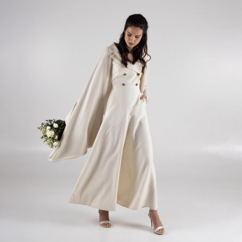 Shimmer Cream Cashmere Wedding Wrap