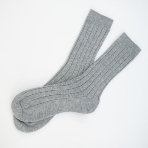 Men's Grey Cashmere Bed Socks