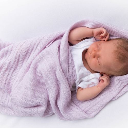 Childrens Vintage Pink Cashmere wrap