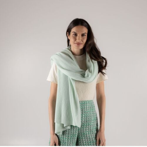 Peppermint Green Cashmere Wrap