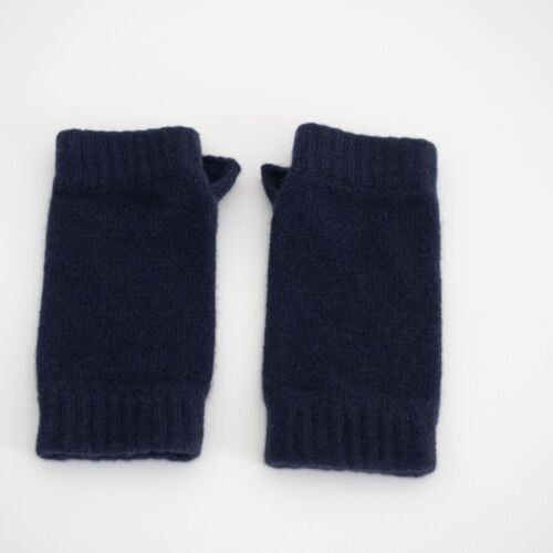 Braemar Navy Cashmere Wrist Warmers