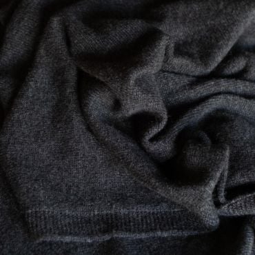 Mini Storm Charcoal Grey Cashmere Scarf | The Travelwrap Company