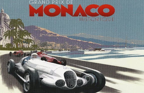 Vintage poster for the Grand Prix de Monaco