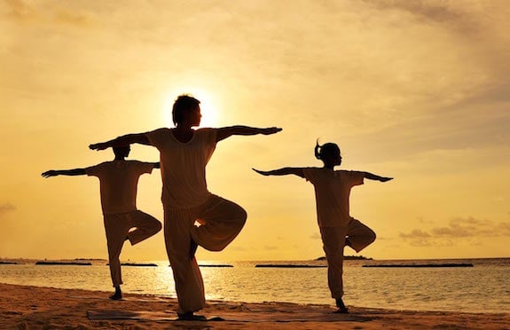 Beach Yoga at Karumba, The Maldives