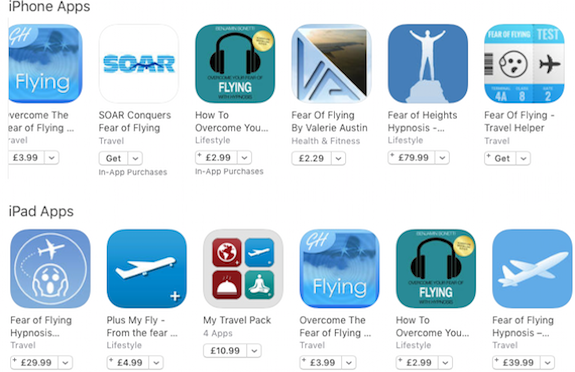 Fear of flying apps