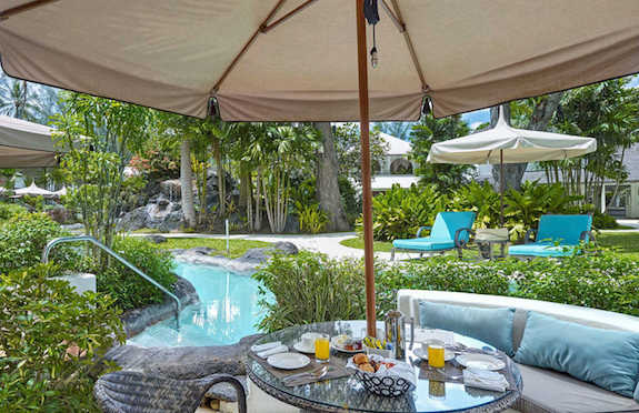 The Colony Club pool room, Barbados