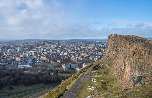 Edinburgh skyline seen from Salisbury Crags, VisitScotland