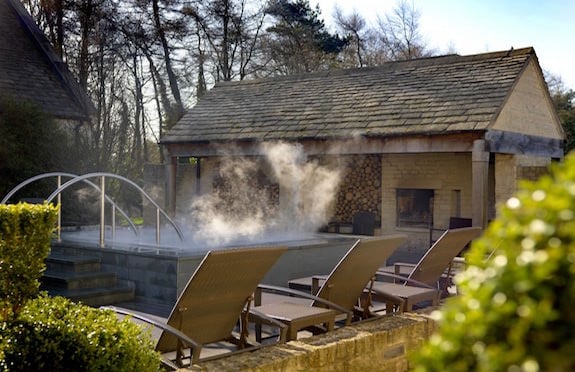 Hot tub, Calcot Manor, Gloucestershire