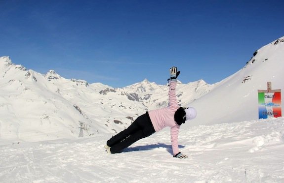 Snow and sun salutations in the Alps by Maggie O'Sullivan Image